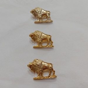 3 Gold Buffalo Pins!!!
